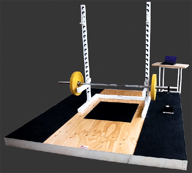 Olympic Performance Platform with portable squat rack